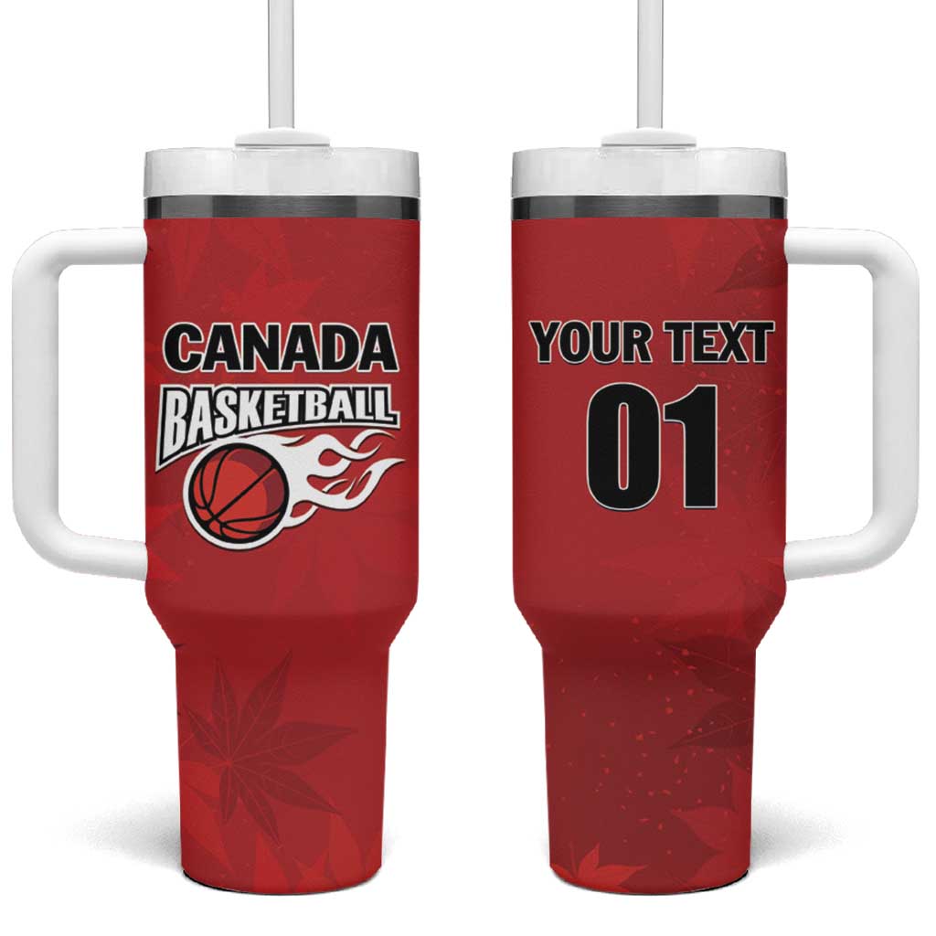 Custom Canada Basketball Tumbler With Handle Dream Because I Can