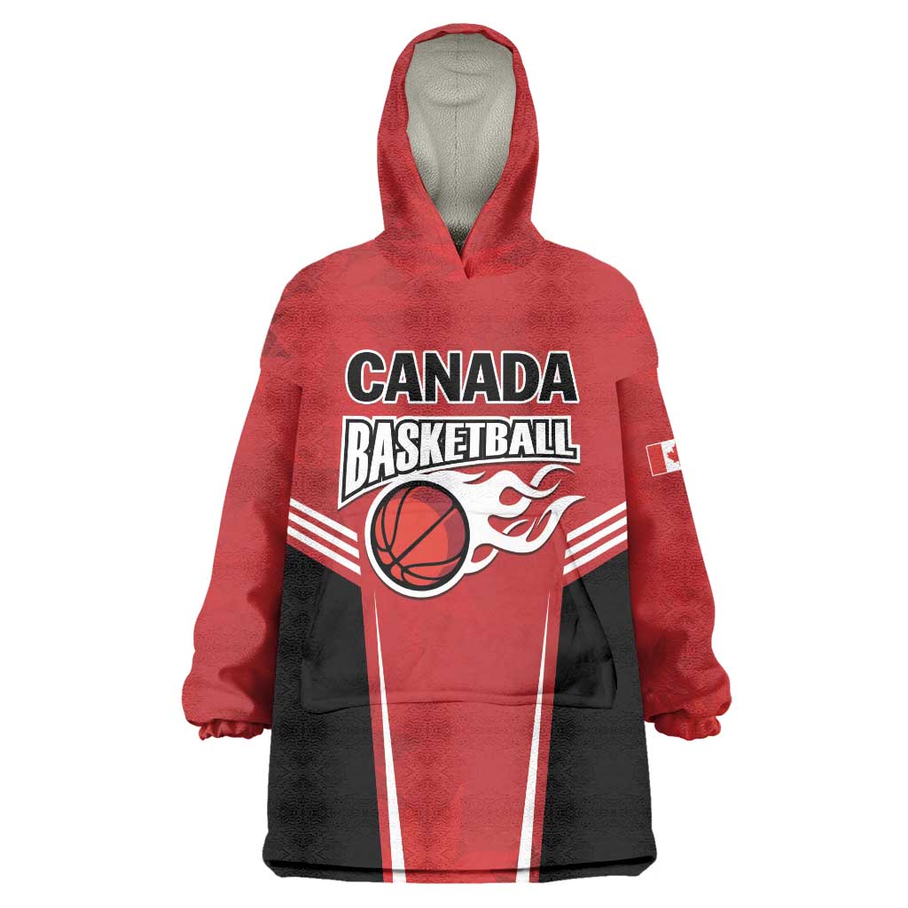 Custom Canada Basketball Wearable Blanket Hoodie Dream Because I Can