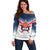 Custom USA Basketball Team Off Shoulder Sweater Shine Like Stars