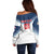 Custom USA Basketball Team Off Shoulder Sweater Shine Like Stars