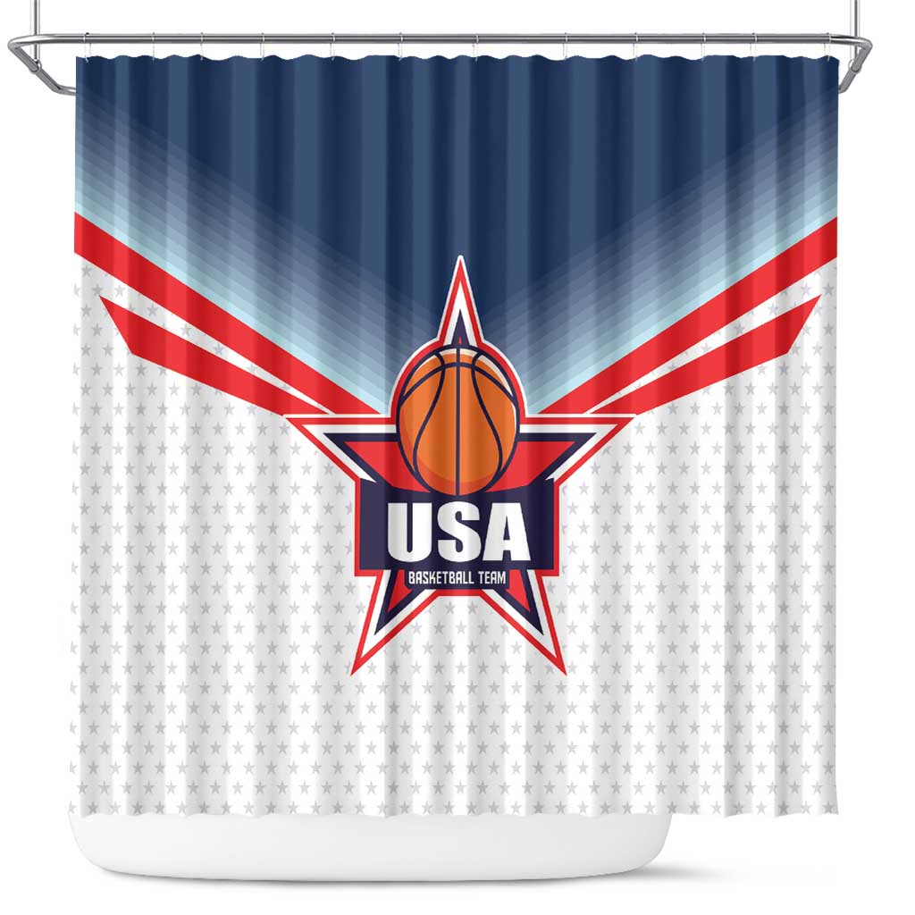 USA Basketball Team Shower Curtain Shine Like Stars