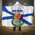 Canada Nova Scotia Province Hooded Blanket One Defends and The Other Conquers