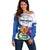 Personalized Canada Nova Scotia Province Off Shoulder Sweater One Defends and The Other Conquers