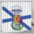 Canada Nova Scotia Province Shower Curtain One Defends and The Other Conquers