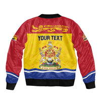 Personalized Canada New Brunswick Province Bomber Jacket Golden Lion Lymphad