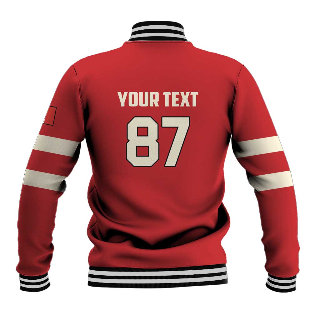 Custom Canada Hockey Baseball Jacket Canada Team Go Champions