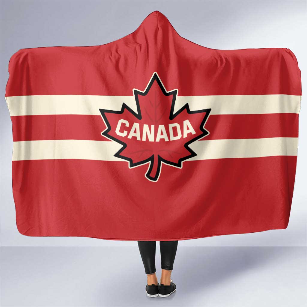 Canada Hockey Hooded Blanket Canada Team Go Champions