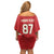 Custom Canada Hockey Off Shoulder Short Dress Canada Team Go Champions