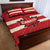 Canada Hockey Quilt Bed Set Canada Team Go Champions