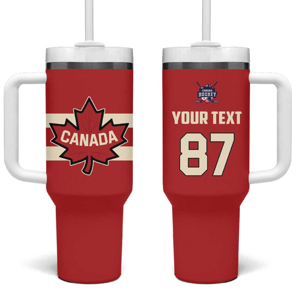 Custom Canada Hockey Tumbler With Handle Canada Team Go Champions