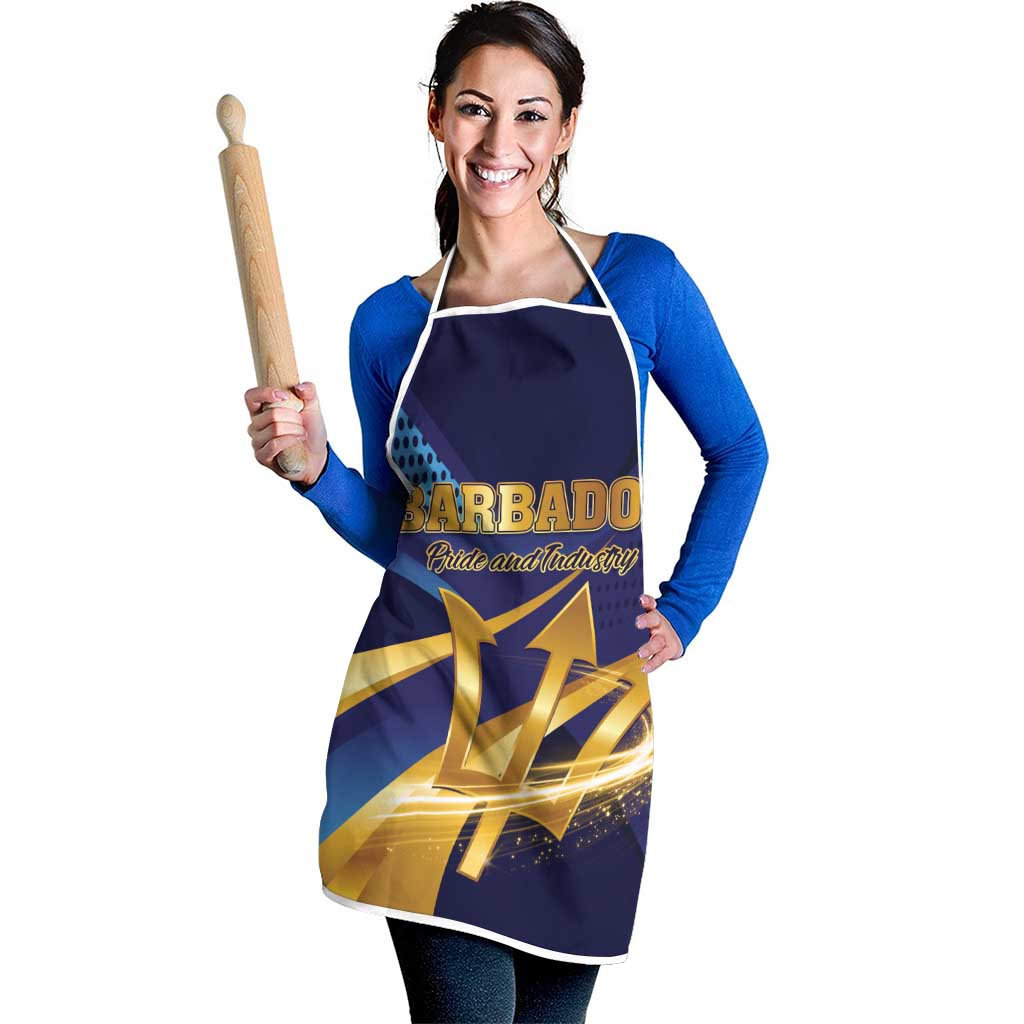 Barbados Gold Trident Apron Luxury Style