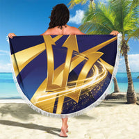 Barbados Gold Trident Beach Blanket Luxury Style