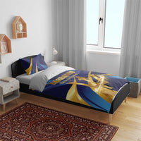 Barbados Gold Trident Bedding Set Luxury Style
