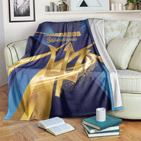 Barbados Gold Trident Blanket Luxury Style