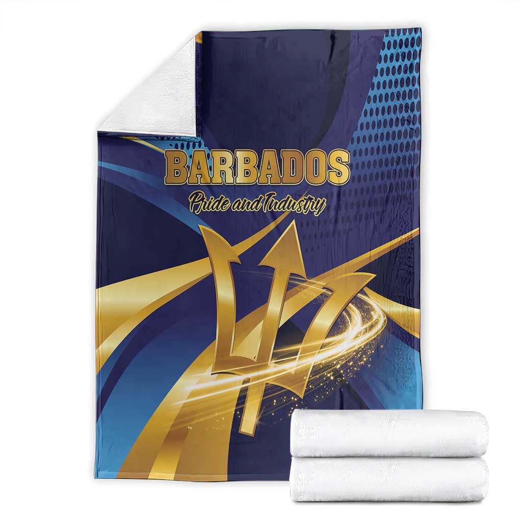 Barbados Gold Trident Blanket Luxury Style