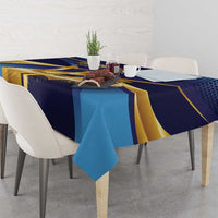 Barbados Gold Trident Tablecloth Luxury Style
