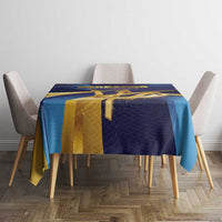 Barbados Gold Trident Tablecloth Luxury Style