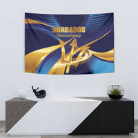 Barbados Gold Trident Tapestry Luxury Style