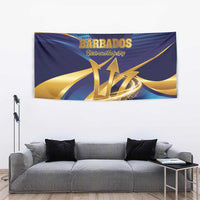 Barbados Gold Trident Tapestry Luxury Style