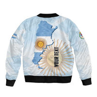 Personalized Argentine Revolution Day 1810 Bomber Jacket Sol de Mayo
