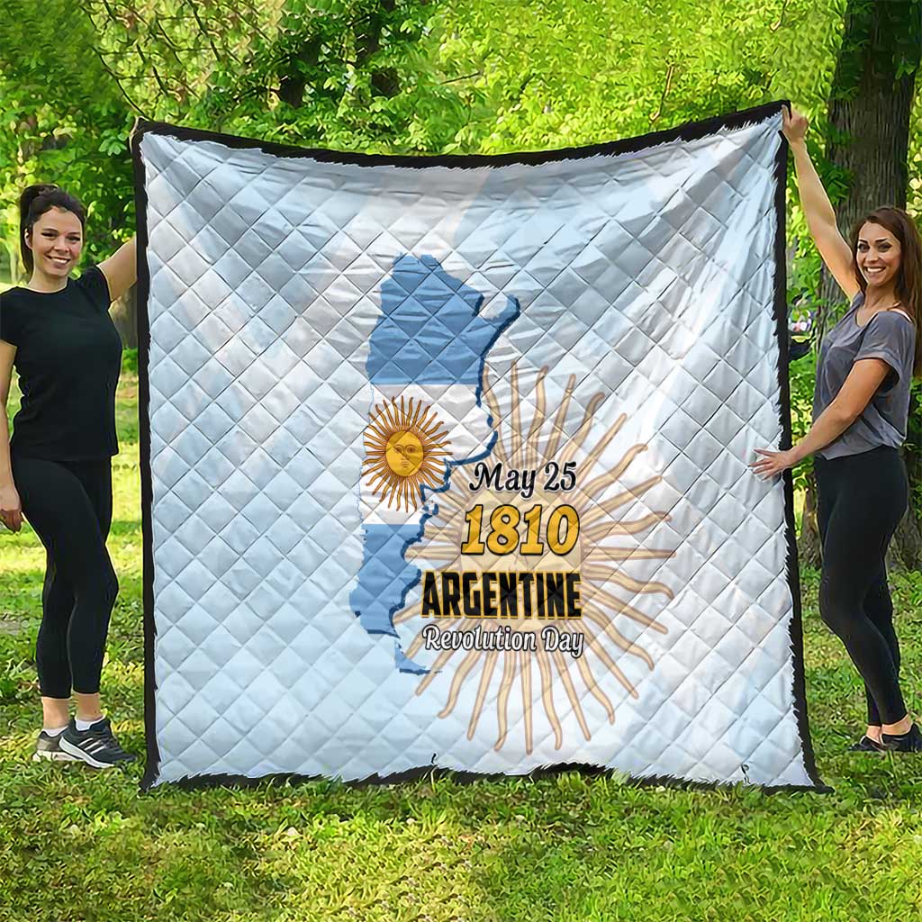 Argentine Revolution Day 1810 Quilt Sol de Mayo
