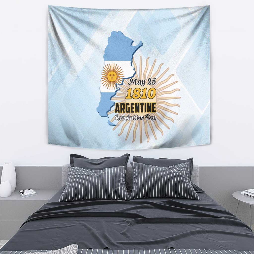 Argentine Revolution Day 1810 Tapestry Sol de Mayo