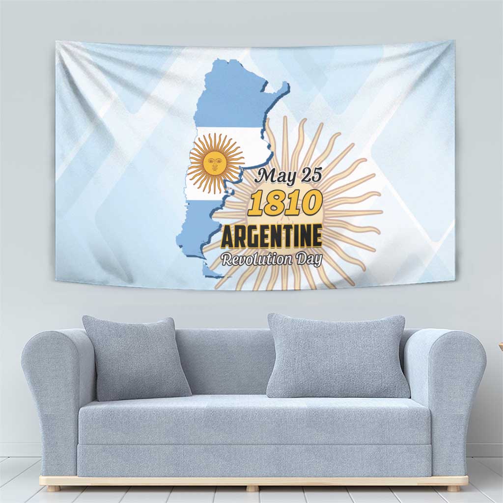 Argentine Revolution Day 1810 Tapestry Sol de Mayo