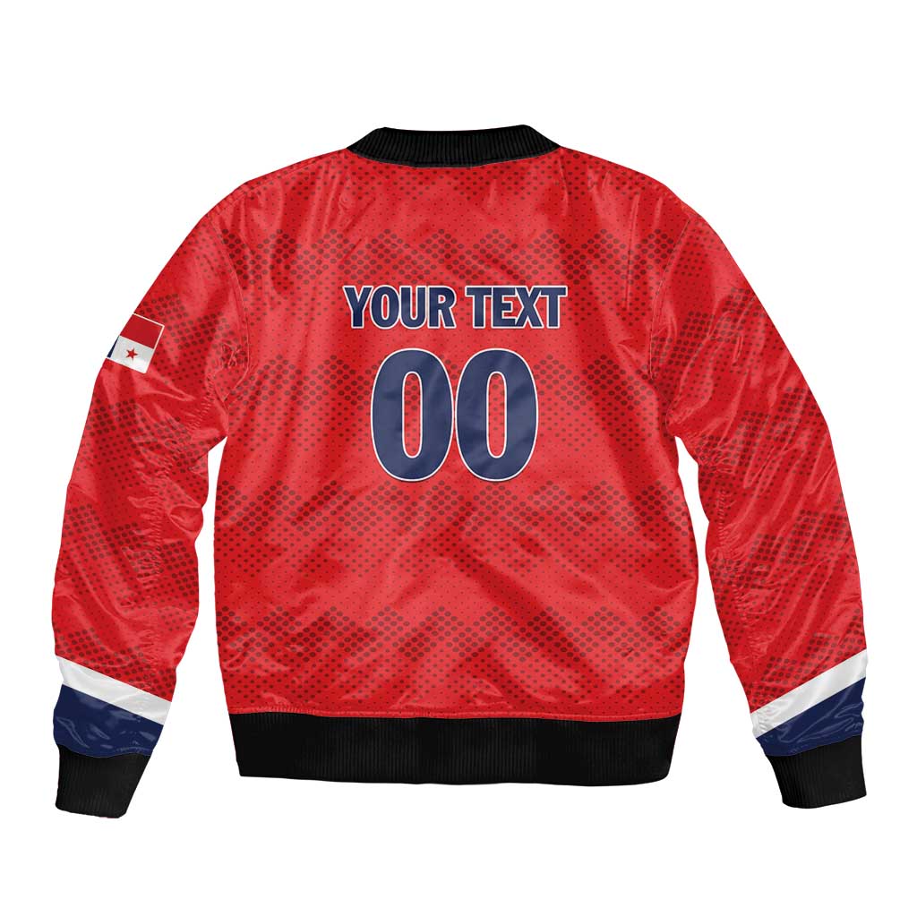 Custom Panama Football Bomber Jacket Vamos Los Canaleros