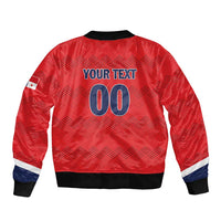 Custom Panama Football Bomber Jacket Vamos Los Canaleros