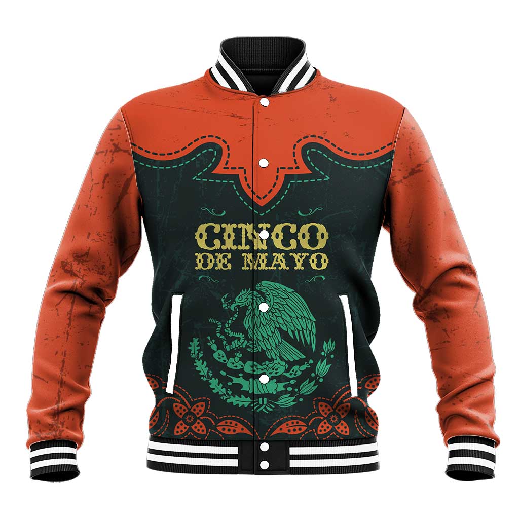 Personalized Cinco de Mayo Baseball Jacket Grunge Stylized