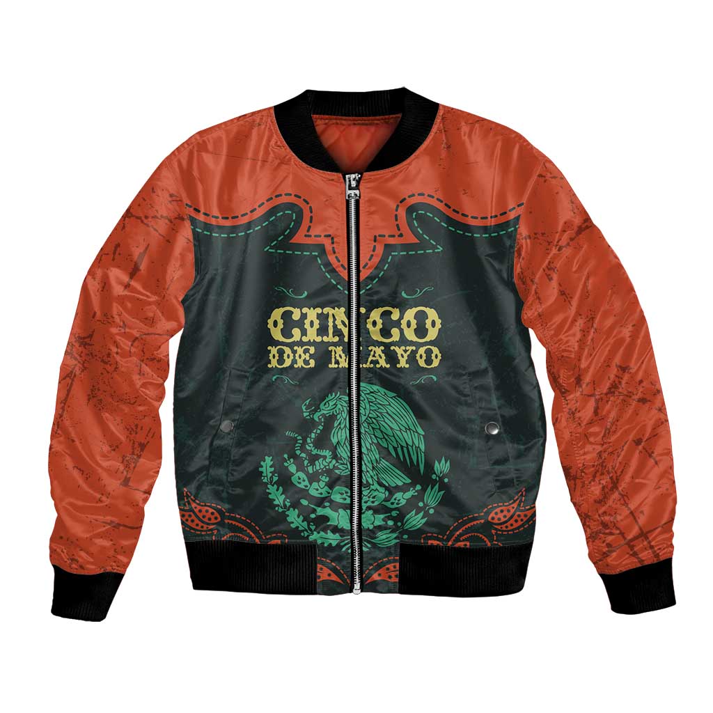 Personalized Cinco de Mayo Bomber Jacket Grunge Stylized