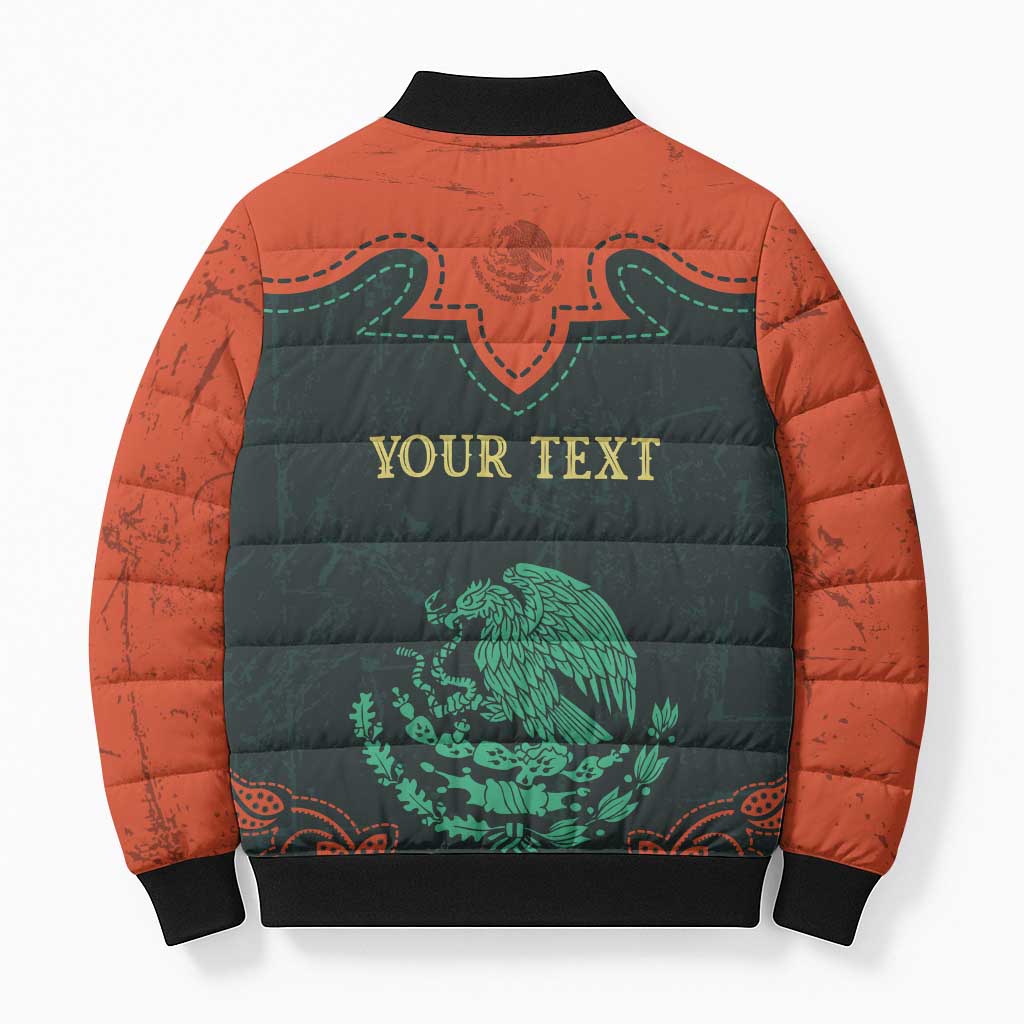 Personalized Cinco de Mayo Bomber Puffer Jacket Grunge Stylized