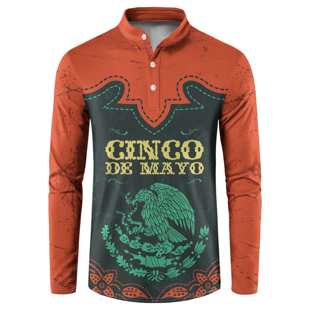 Personalized Cinco de Mayo Button Sweatshirt Grunge Stylized