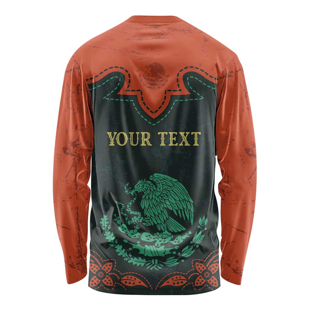 Personalized Cinco de Mayo Long Sleeve Shirt Grunge Stylized