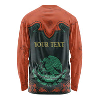 Personalized Cinco de Mayo Long Sleeve Shirt Grunge Stylized