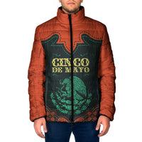 Personalized Cinco de Mayo Padded Jacket Grunge Stylized