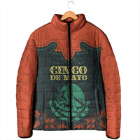 Personalized Cinco de Mayo Padded Jacket Grunge Stylized