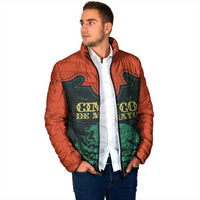 Personalized Cinco de Mayo Padded Jacket Grunge Stylized
