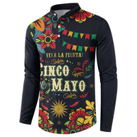 Personalized Cinco de Mayo Button Sweatshirt Vibrant Flowers