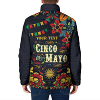 Personalized Cinco de Mayo Padded Jacket Vibrant Flowers