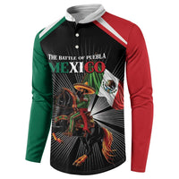 Mexico Battle of Puebla Button Sweatshirt Mexican Warrior
