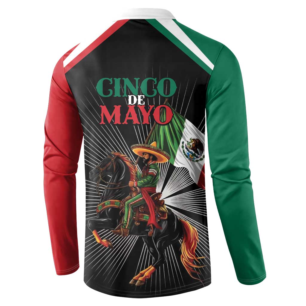 Mexico Battle of Puebla Button Sweatshirt Mexican Warrior