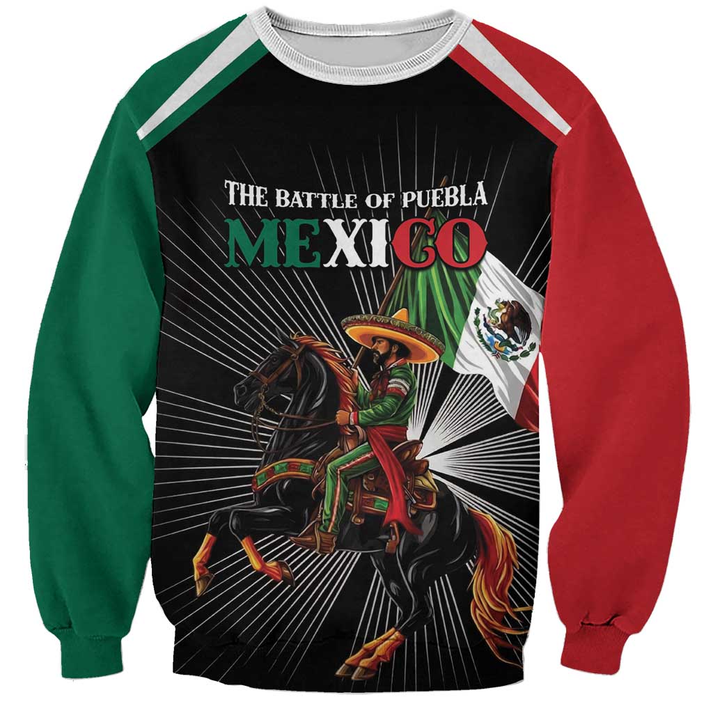Mexico Battle of Puebla Sweatshirt Mexican Warrior