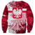 Custom Poland Sweatshirt Polska Coat Of Arms Flag Style - Wonder Print Shop