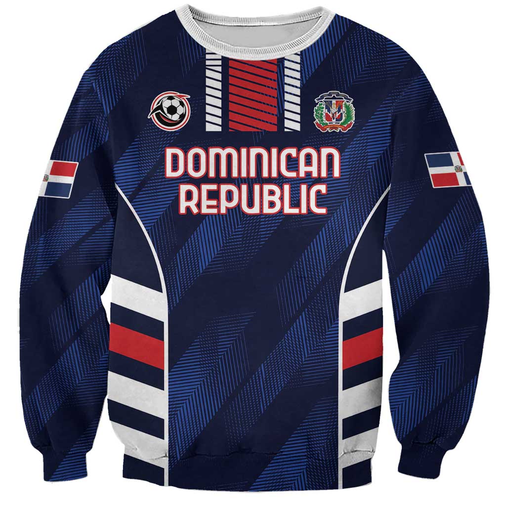 Custom Football Dominican Republic Sweatshirt Go Los Quisqueyanos - Wonder Print Shop