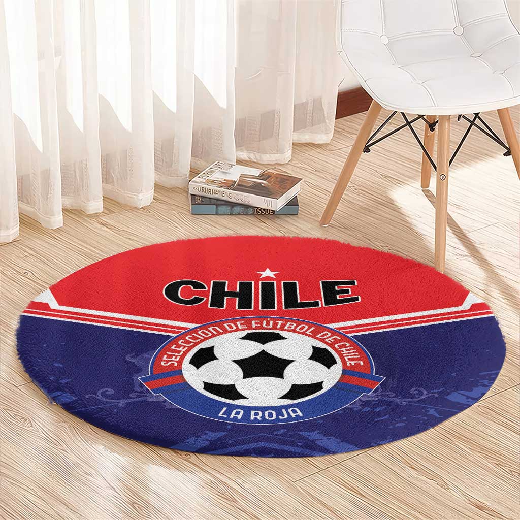 Football Chile Round Carpet Vamos La Roja - Wonder Print Shop