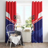 Football Chile Window Curtain Vamos La Roja - Wonder Print Shop