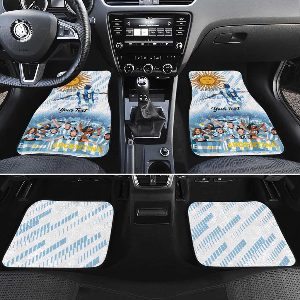 Argentina 2024 Football Champions Car Mats Vamos La Seleccion Otra Vez Juntos - Wonder Print Shop