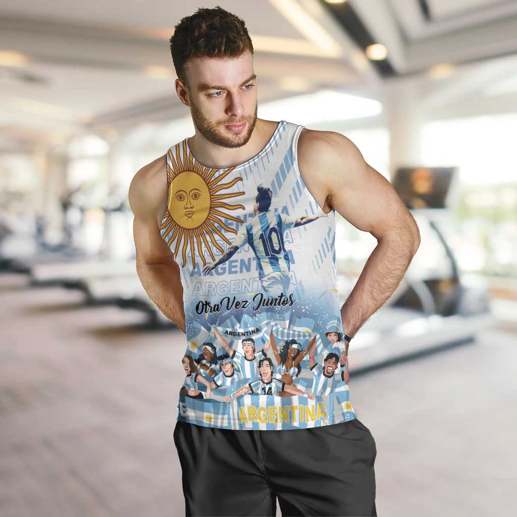 Argentina 2024 Football Champions Men Tank Top Vamos La Seleccion Otra Vez Juntos - Wonder Print Shop