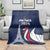 France 2024 Bonjour Blanket Eiffel Tower Gallic Rooster